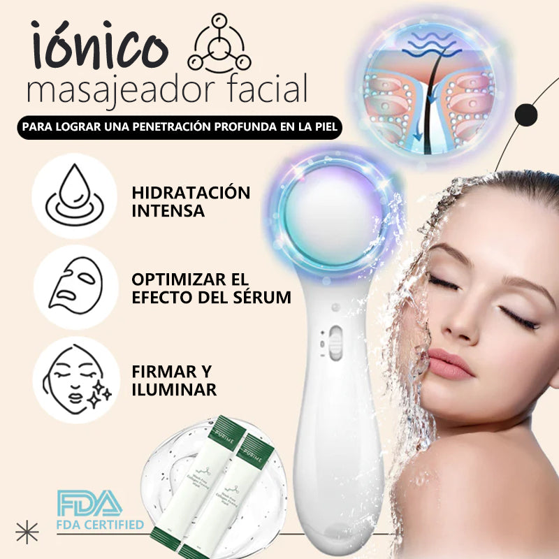 (Yan's) Nueva mascarilla reafirmante de colágeno PuriMe Coreano con masajeador facial iónico