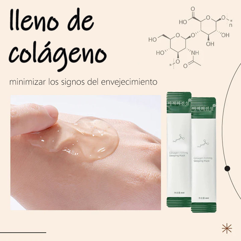 (Yan's) Nueva mascarilla reafirmante de colágeno PuriMe Coreano con masajeador facial iónico