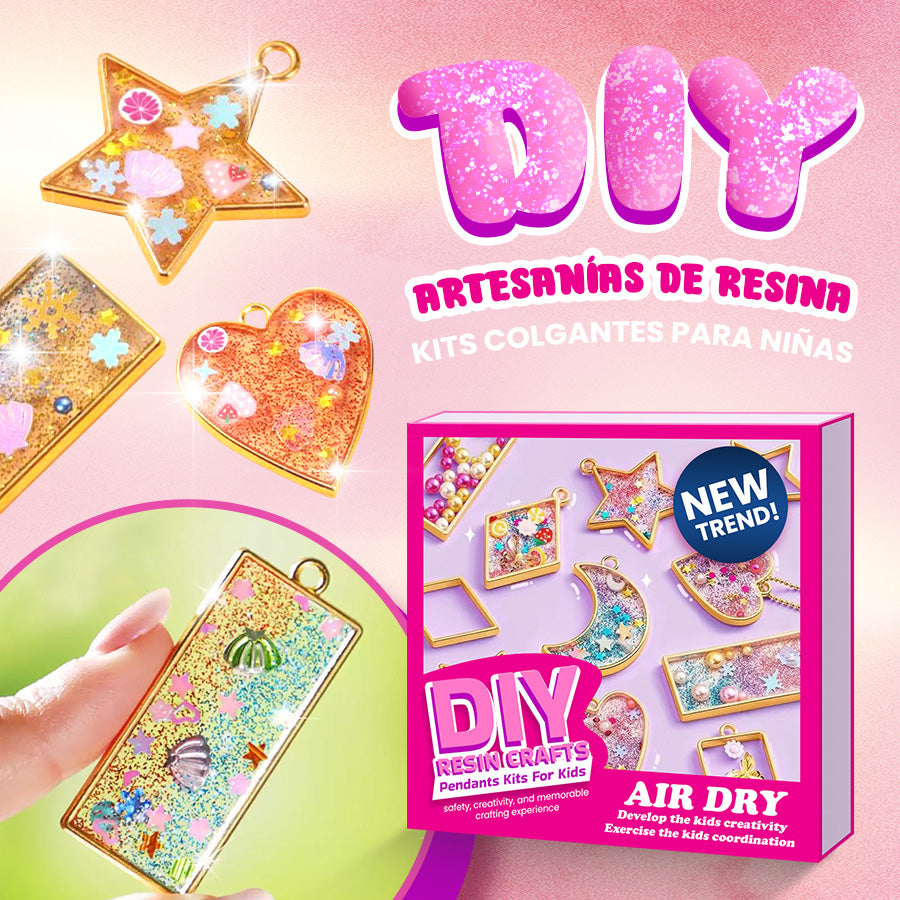 Kits De Pendientes De Resina DIY Para Niños🥳